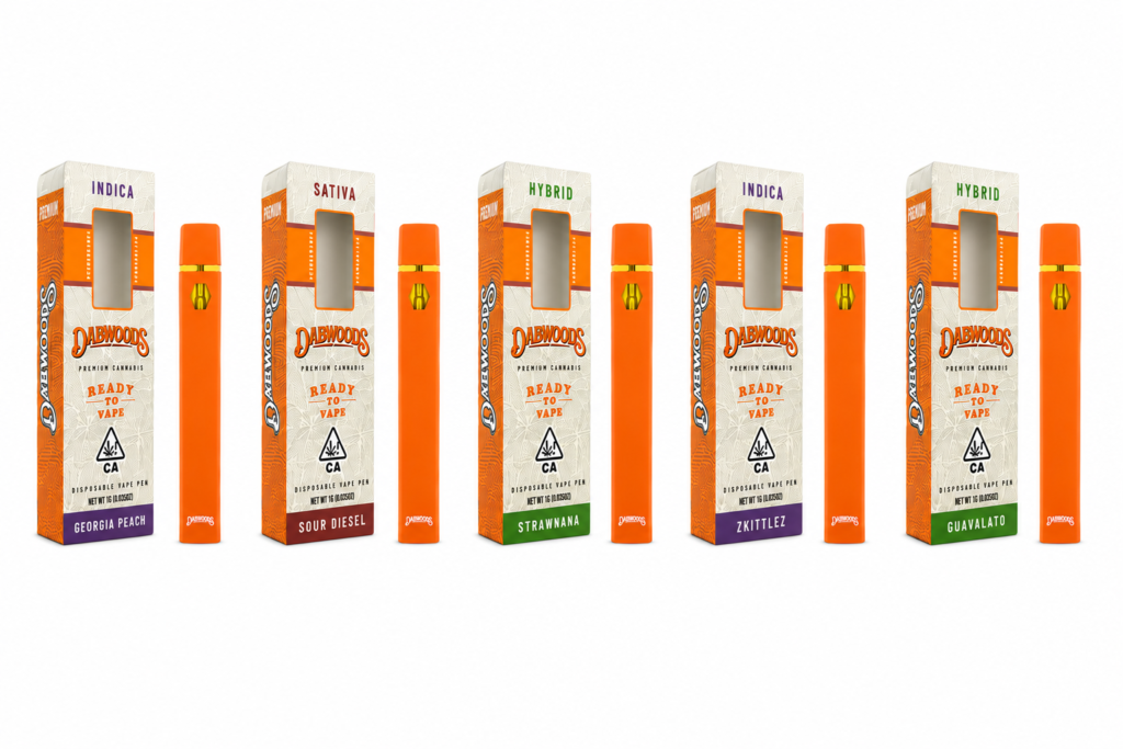 5 Unidades Dabwoods Pen Desechable 1G
